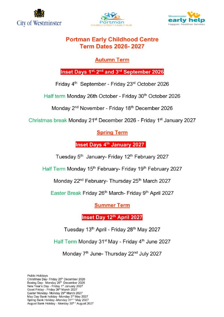 Term Dates 2026-2027